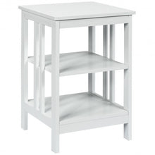Load image into Gallery viewer, 3-tier Side Table Nightstand with Stable Structure-White
