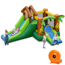 Load image into Gallery viewer, Kids Inflatable Jungle Bounce House Castle with Blower
