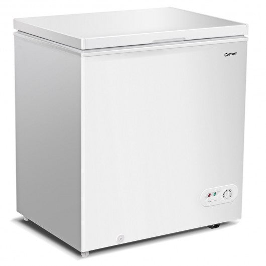 5.2 CU. FT Single Door Household Compact Chest Freezer