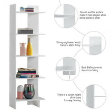 Load image into Gallery viewer, 5-tier Freestanding Decorative Storage Display Bookshelf
