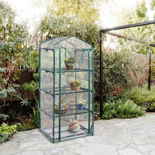 Load image into Gallery viewer, Outdoor Portable Mini 4 Shelves Greenhouse
