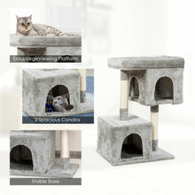 Load image into Gallery viewer, Luxury Cat Tree for Large Cats-Light Gray
