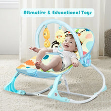 Load image into Gallery viewer, Adjustable Toddler Swing Bouncer &amp; Rocker-Blue
