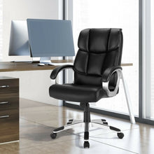 Load image into Gallery viewer, Big and Tall Adjustable High Back Leather Executive Computer Desk Chair
