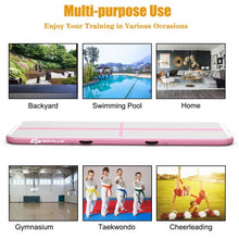 Load image into Gallery viewer, 10 Feet Air Track Inflatable Gymnastics Tumbling Mat with Pump -Pink
