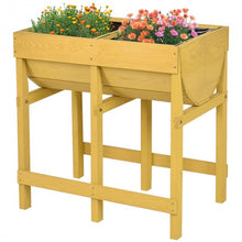 Load image into Gallery viewer, Raised Wooden Planter Vegetable Flower Bed with Liner
