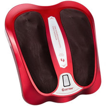 Load image into Gallery viewer, Shiatsu Heated Electric Kneading Foot and Back Massager-Red
