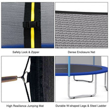 Load image into Gallery viewer, 15 FT Trampoline Combo Bounce Jump Safety Enclosure Net
