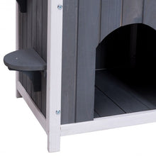 Load image into Gallery viewer, Wooden Cat Pet Home with Balcony
