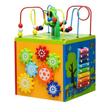 Load image into Gallery viewer, 5-in-1 Wooden Activity Cube Toy
