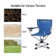 Load image into Gallery viewer, 360� Free Rotation Collapsible Portable Swivel Camping Chair
