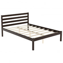 Load image into Gallery viewer, Full Size Bed frame Foundation with Solid Wooden Slat Suppor
