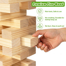 Load image into Gallery viewer, 54 Pcs Giant Wooden Tumbling Timber Toy with Carrying Bag
