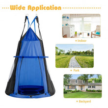 Load image into Gallery viewer, Kids Hanging Chair Swing Tent Set-Blue
