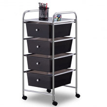 Load image into Gallery viewer, 4 Drawers Metal Rolling Storage Cart
