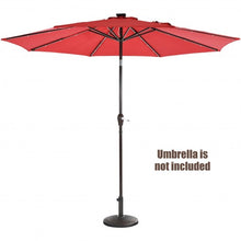 Load image into Gallery viewer, 22Lbs Patio Resin Umbrella Base with Wicker Style for Outdoor Use
