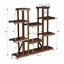 Load image into Gallery viewer, 6 Tier Wood Plant Stand Flower Shelf Rack Holder
