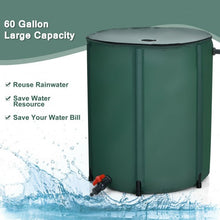 Load image into Gallery viewer, 60 Gallon Portable Collapsible Rain Barrel Water Collector
