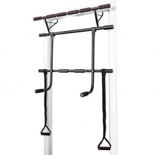 Load image into Gallery viewer, Pull Up Bar Doorway Trainer Chin Up Bar with Dip Bar
