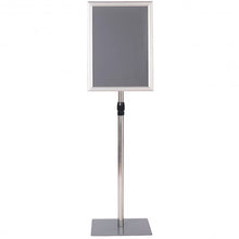 Load image into Gallery viewer, 11&quot; x 17&quot; Adjustable Aluminum Pedestal Poster Graphics Stand Holder-Silver
