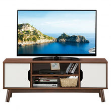 Load image into Gallery viewer, 50&quot; Wood Media TV Stand with Storage Shelf-White
