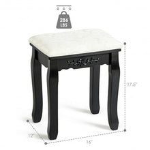 Load image into Gallery viewer, Vanity Stool Makeup Bench Dressing Stool-Black
