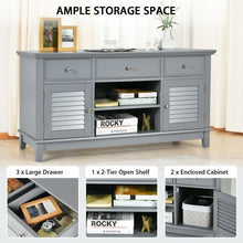 Load image into Gallery viewer, TV Stand Media Console with Drawers Cabinets-Gray
