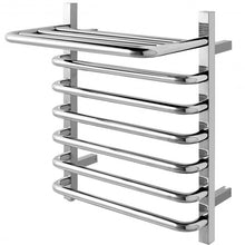 Load image into Gallery viewer, 6-Bar Wall Mounted Towel Warmer Stainless Steel Towel Rack
