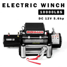 Load image into Gallery viewer, 10000 lbs 12V Remote Control  Electric Recovery Winch
