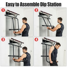 Load image into Gallery viewer, Pull Up Bar Doorway Trainer Chin Up Bar with Dip Bar
