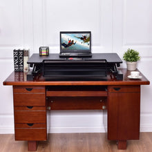 Load image into Gallery viewer, Height Adjustable Lift Rising Laptop Desk with Pen Slot
