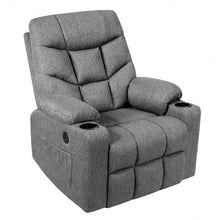 Load image into Gallery viewer, Electric Power Lift Recliner Massage Sofa-Gray
