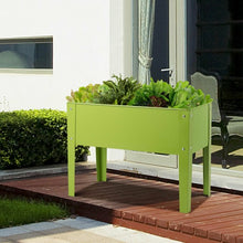 Load image into Gallery viewer, 24.5&quot; x12.5&quot; Outdoor Elevated Garden Plant Stand Flower Bed Box
