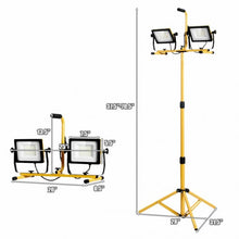 Load image into Gallery viewer, 100 W 10 000 lm LED Dual-Head Work Light with Stand
