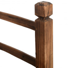 Load image into Gallery viewer, 5&#39; Wooden Garden Bridge Arc Stained Finish Footbridge Decorative
