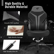 Load image into Gallery viewer, Height Adjustable Swivel High Back Gaming Chair Computer Office Chair-Gray
