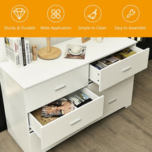 Load image into Gallery viewer, 6-Drawer Freestanding Storage Cabinet with Metal Handles
