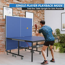 Load image into Gallery viewer, 9&#39; x 5&#39; Foldable Table Tennis Table with Quick Clamp Net and Post Set
