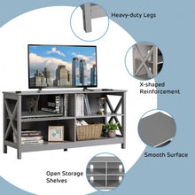 Load image into Gallery viewer, Wooden TV Stand Entertainment Media Center -Gray
