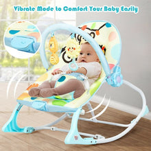 Load image into Gallery viewer, Adjustable Toddler Swing Bouncer &amp; Rocker-Blue
