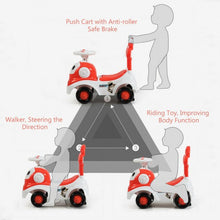 Load image into Gallery viewer, 3-in-1 Baby Walker Sliding Pushing Car w/ Sound-Orange
