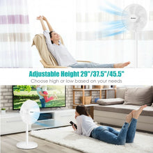 Load image into Gallery viewer, 16&quot; Oscillating Pedestal 3-Speed Adjustable Height Fan with Remote Control-White
