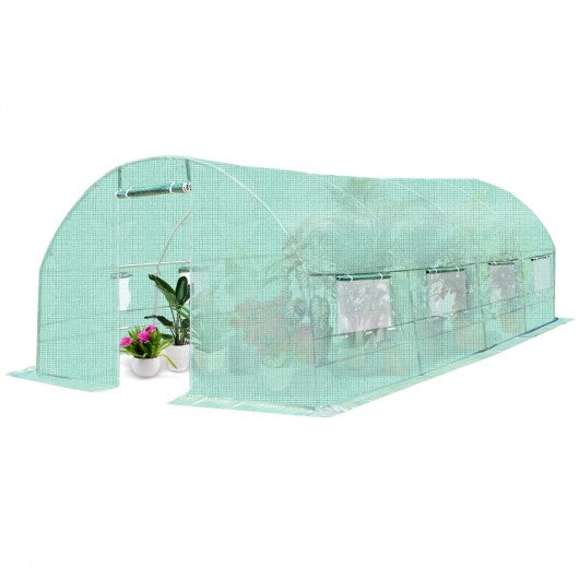 10' x 6.5' x 20' 8 Windows Backyard Walk-in Greenhouse