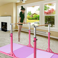 Load image into Gallery viewer, Kids Adjustable Width &amp; Height Gymnastics Parallel Bars
