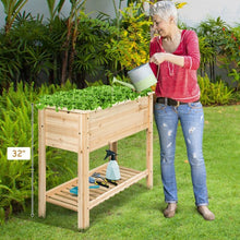 Load image into Gallery viewer, Raised Garden Bed with Storage Shelf
