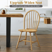 Load image into Gallery viewer, Set of 2 Vintage Windsor Wood Chair with Spindle Back for Dining Room
