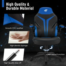 Load image into Gallery viewer, Height Adjustable Swivel High Back Gaming Chair Computer Office Chair-Blue
