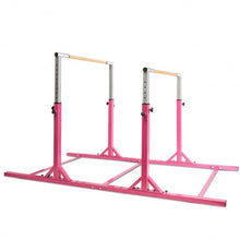 Load image into Gallery viewer, Kids Adjustable Width &amp; Height Gymnastics Parallel Bars
