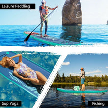 Load image into Gallery viewer, 10 Feet Inflatable Stand Up Paddle Board with Backpack Leash Aluminum Paddle-L
