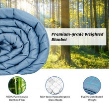 Load image into Gallery viewer, 15 lbs 60&quot; x 80&quot; Heavy Weighted Blanket Natural Bamboo Fabric Soft Breathable
